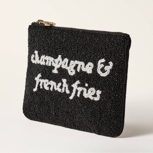 Kate Spade Target clutch champagne and French fries